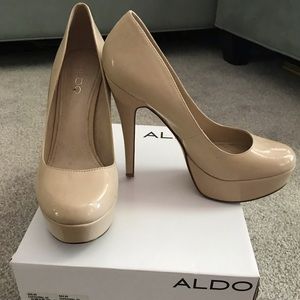 ALDO Nude Patent Pumps